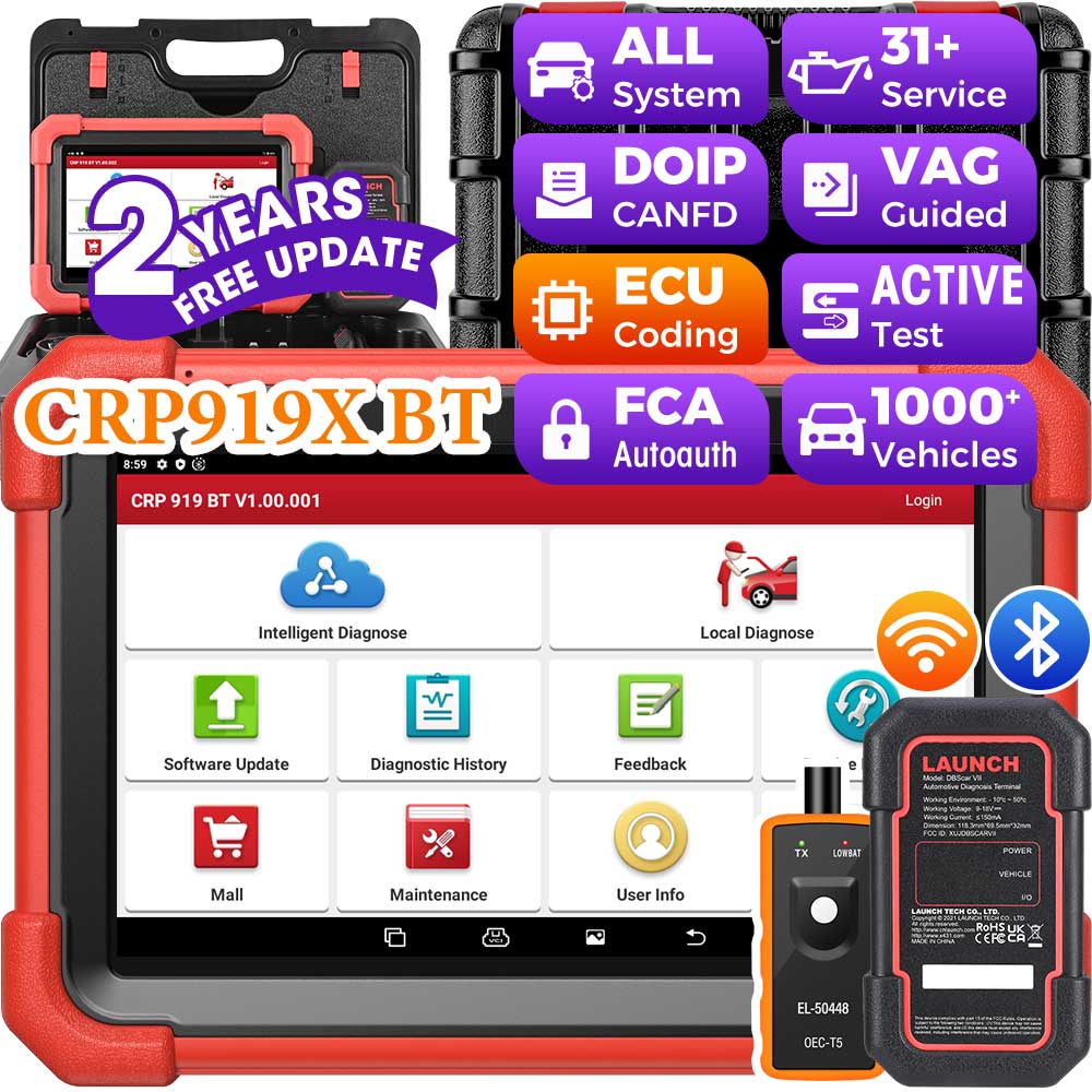 Obd2 Scanner Bidirectional Launch X431 - LAUNCH X431 CRP919X BT Wireless Bluetooth
