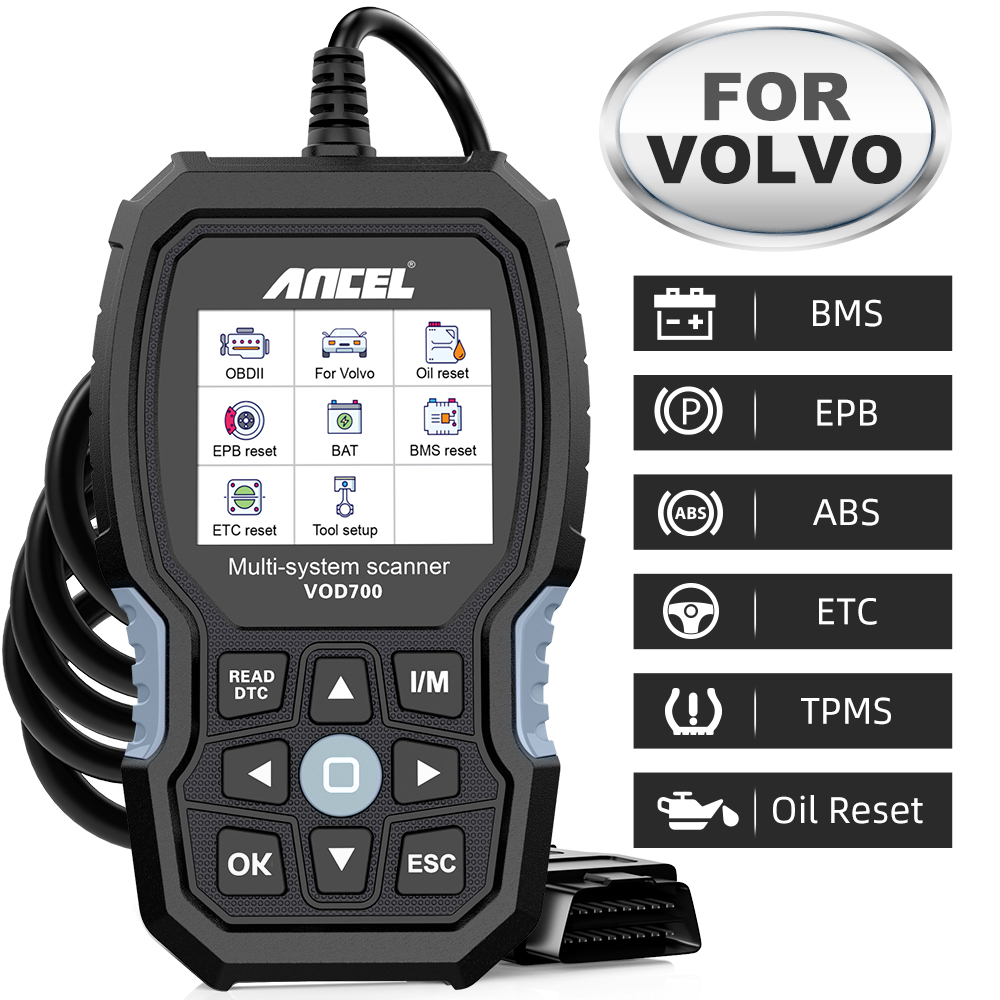 Obd2 Scanner Mileage Correction - ANCEL VOD700 OBD2 Scanner for Volvo