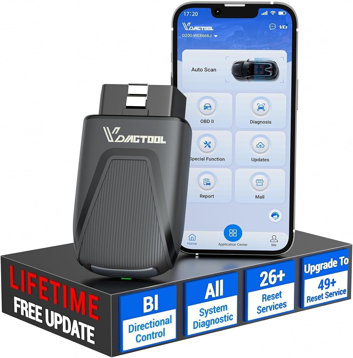 Obd2 Scanner Bluetooth Android - D200 Bluetooth OBD2 Scanner with Bidirectional