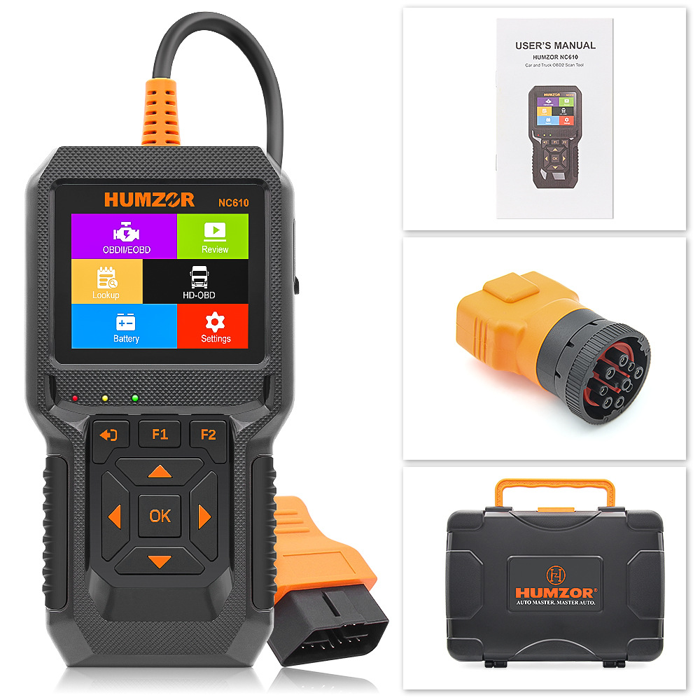 Obd2 Scanner Heavy Duty Truck - HUMZOR NC610 OBD2 Car Diagnostic Heavy