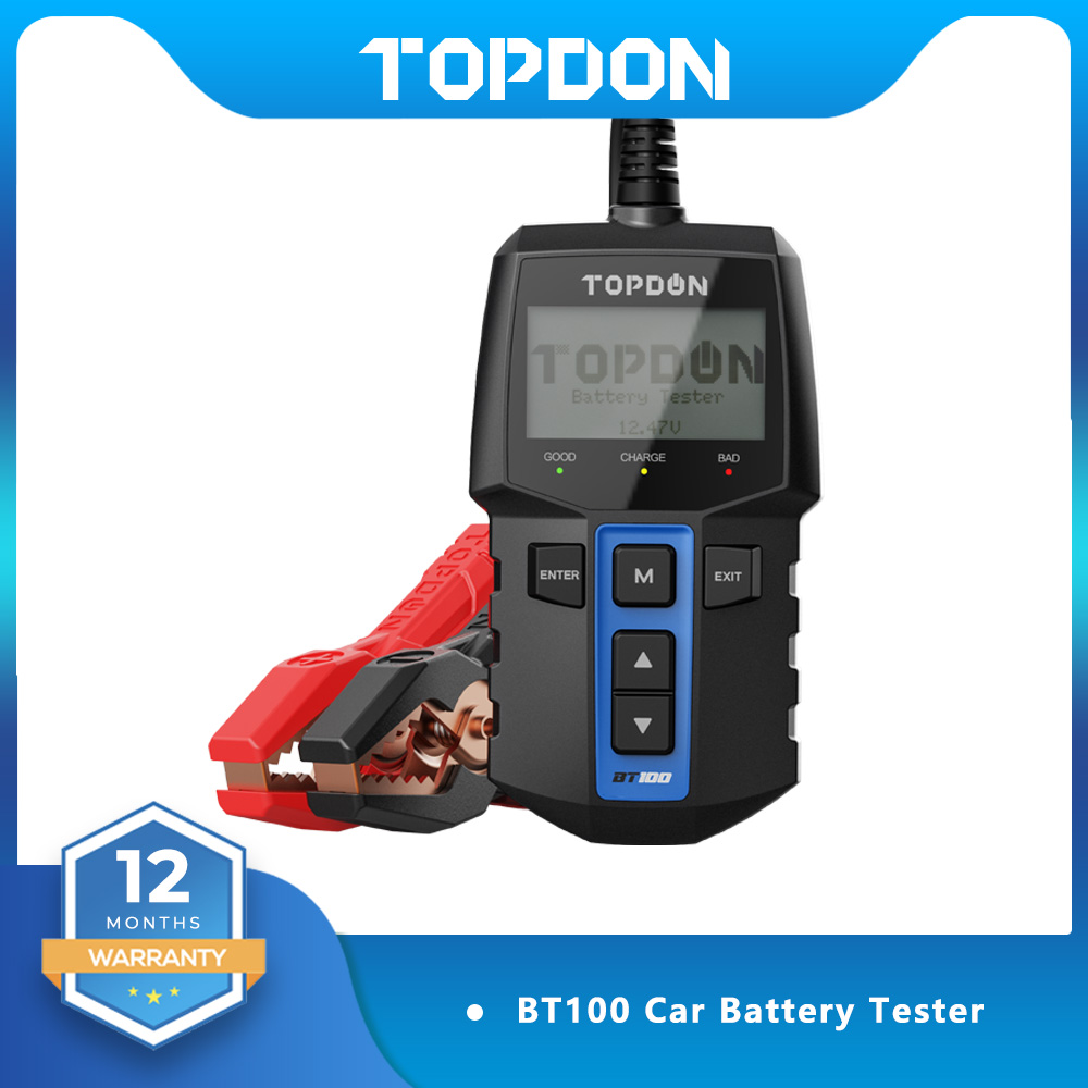 Car Diagnostic Tool Full System - TOPDON BT100 12V Car Battery Tester