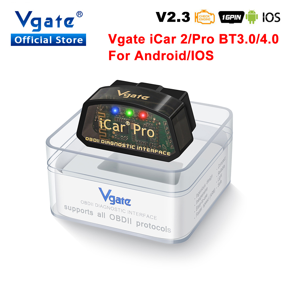 Obd2 Scanner Bluetooth Android - Vgate ELM327 v2.3 ICar Pro OBD2