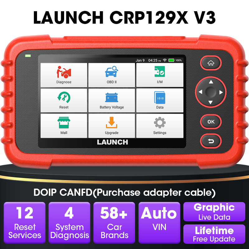 Obd2 Scanner Mileage Correction - LAUNCH CRP129X V3 64G OBD2 Scanner