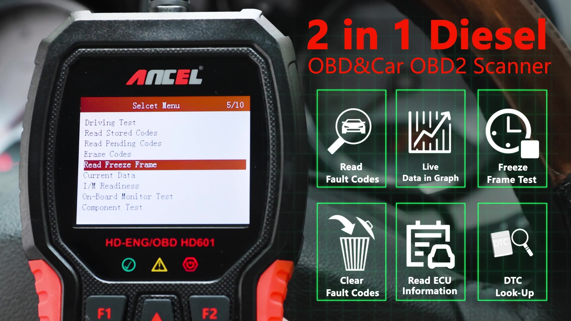 Obd2 Scanner Heavy Duty Truck - OBD2 Truck Scanner Tool hot ANCEL