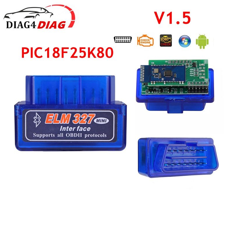 Car Diagnostic Tool Full System - ELM327 V1.5 OBD2 Interface Diagnostic Scanner