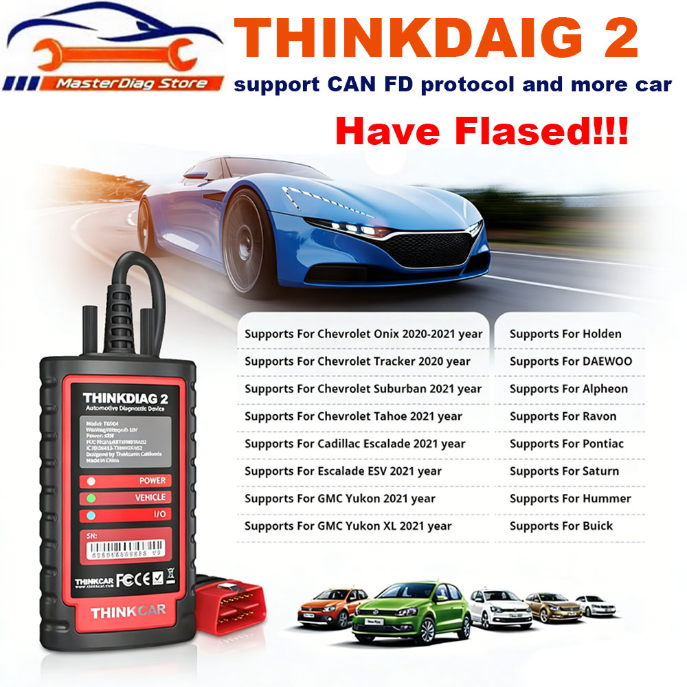 Thinkcar Thinkdiag 2 - THINKCAR Thinkdiag 2 Have Flashed Support