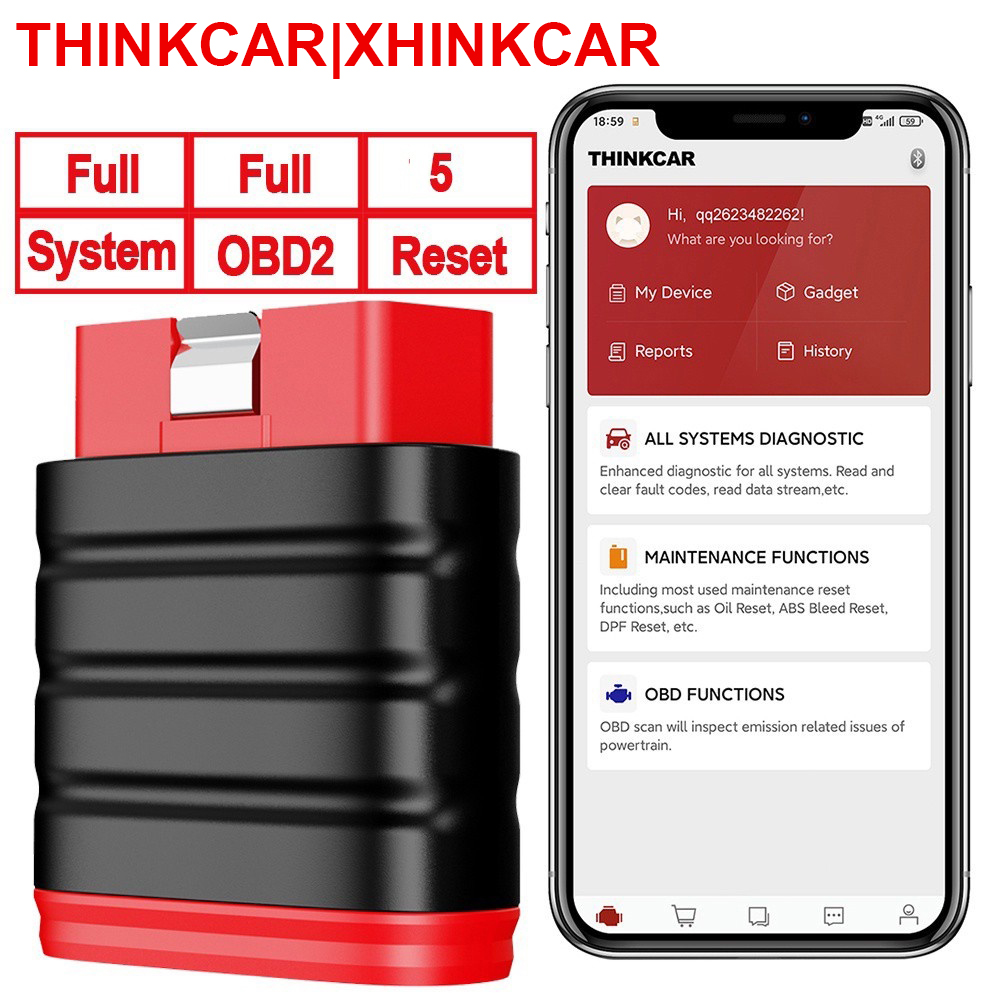 Thinkcar Thinkdiag 2 - Thinkcar Thinksafe OBD2 Bluetooth Scanner Code