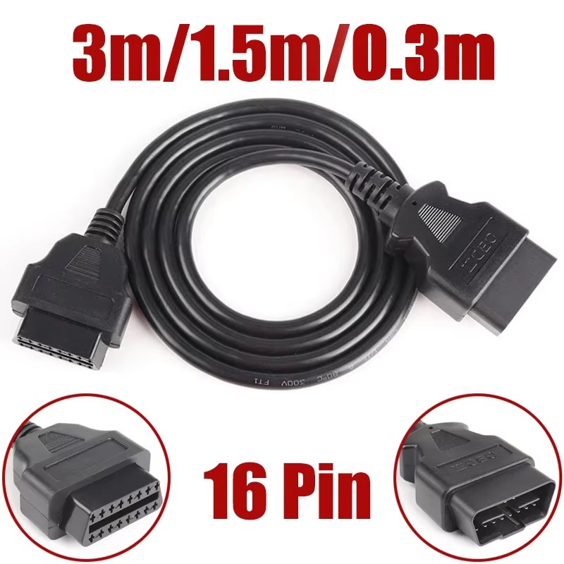Car Diagnostic Tool Full System - Car OBD Extension Cord Male To