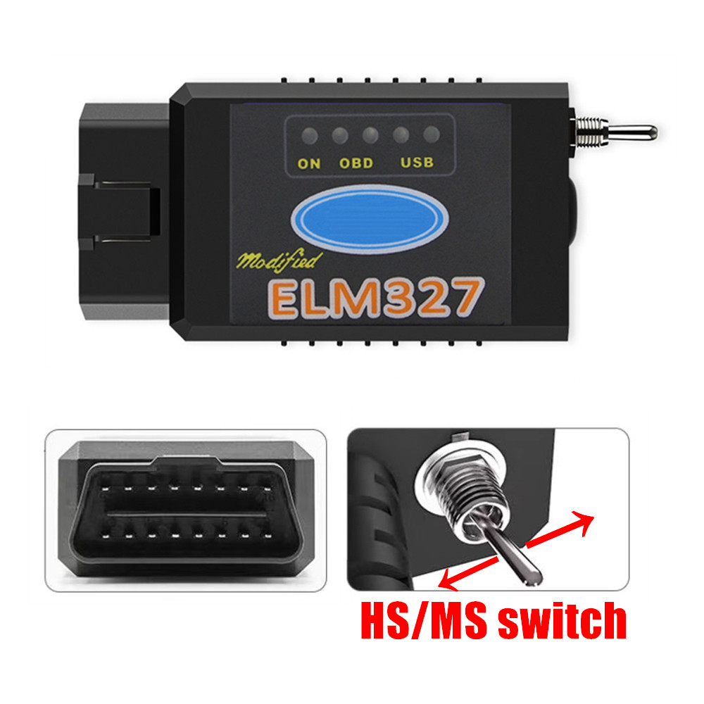 HS-CAN/MS-CAN ELM327 V1.5 Swit - огляд і ціна Obd2 Scanner Bluetooth Android