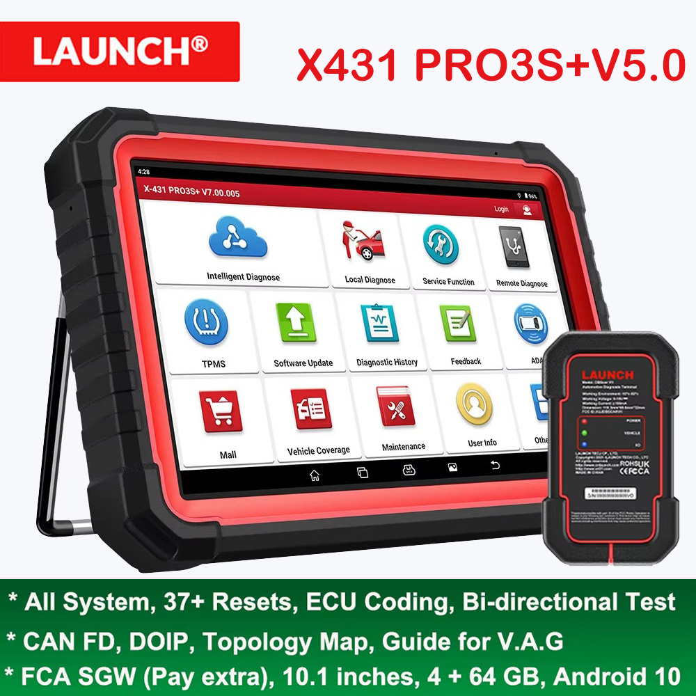 LAUNCH X431 PRO3S+ V5.0 Car Di - огляд і ціна Obd2 Scanner Bidirectional Launch X431