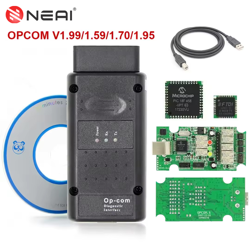 OPCOM OBD2 Scanner V5 V1.59 V1 - огляд і ціна Car Diagnostic Tool Full System