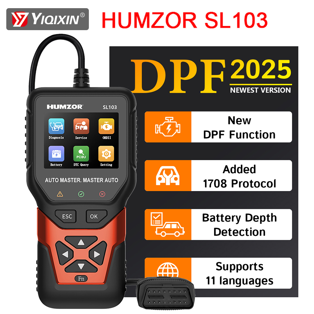 HUMZOR SL103 Tester Auto OBD D - огляд і ціна Car Scanner Dpf Regeneration Tool