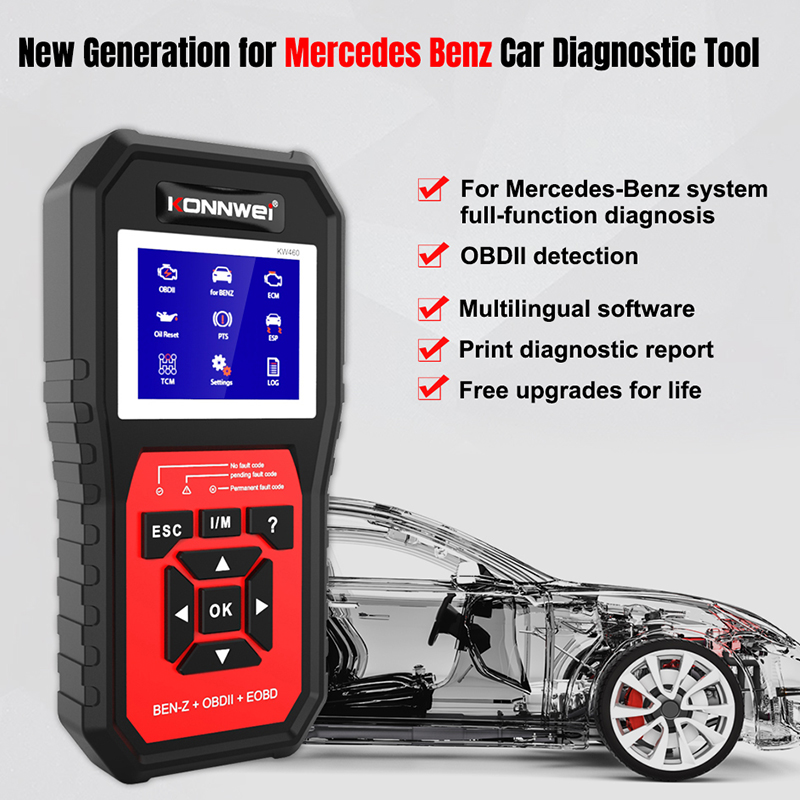 KONNWEI OBD2 Scanner KW460 For - огляд і ціна Obd2 Scanner Abs Srs Airbag Reset