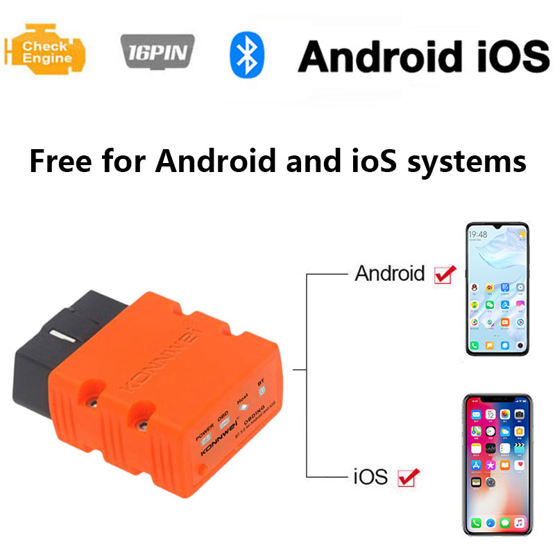 KONNWEI KW902 ELM327 V1.5 OBD2 - огляд і ціна Obd2 Scanner Bluetooth Android