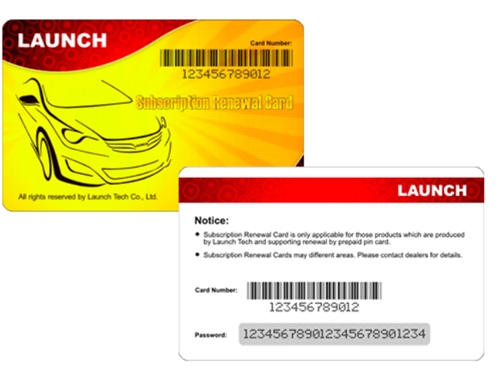LAUNCH Renewal PIN Card 1 Year - огляд і ціна Launch X431 Pro Elite