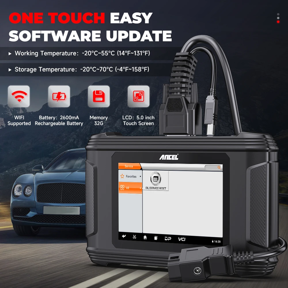 2025 ANCEL DM500 EU/USA OBD2 S - огляд і ціна Obd2 Scanner Mileage Correction