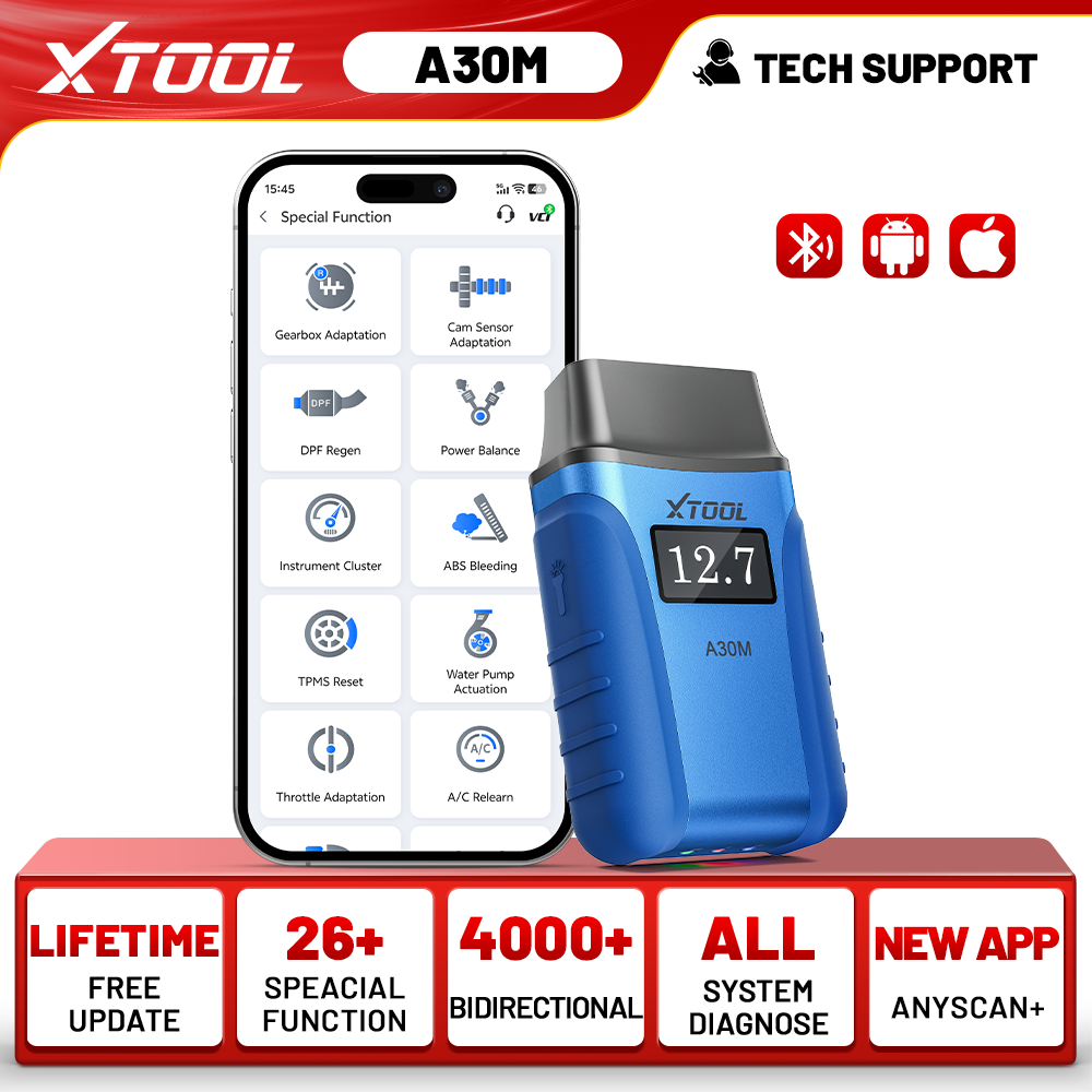 XTOOL Newest A30M Wireless OBD - огляд і ціна Obd2 Scanner Bluetooth Android