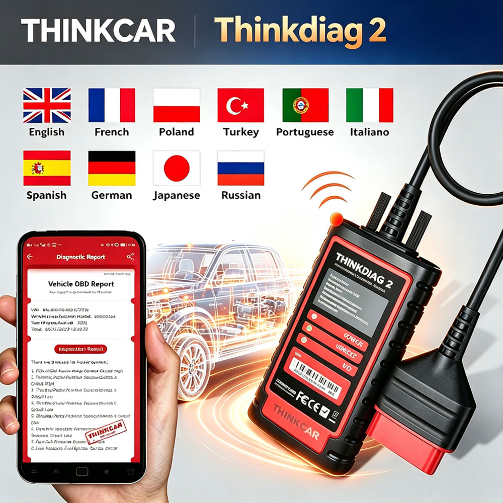 Thinkcar Thinkdiag 2 OBD2 Scan - огляд і ціна Thinkcar Thinkdiag 2