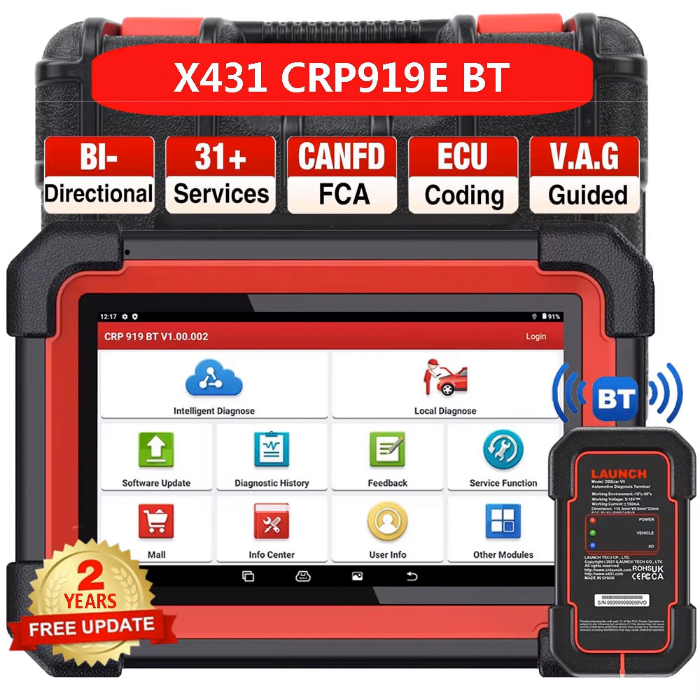 LAUNCH X431 CRP919E BT OBD2 Sc - огляд і ціна Obd2 Scanner Bidirectional Launch X431