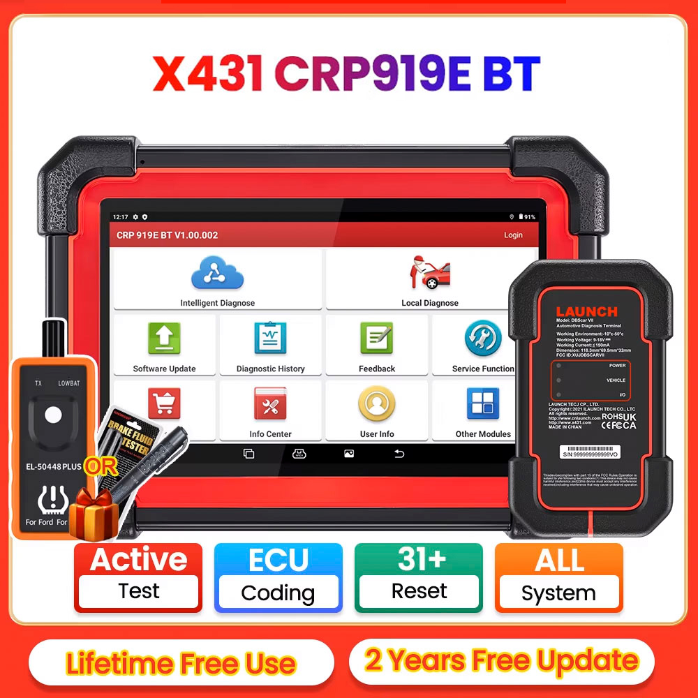LAUNCH X431 CRP919E BT OBD2 Sc - огляд і ціна Obd2 Scanner Bidirectional Launch X431
