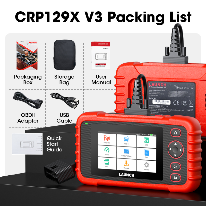 LAUNCH CRP129X V3 64G OBD2 Sca - огляд і ціна Obd2 Scanner Mileage Correction
