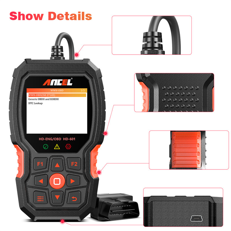 OBD2 Truck Scanner Tool hot AN - огляд і ціна Obd2 Scanner Heavy Duty Truck