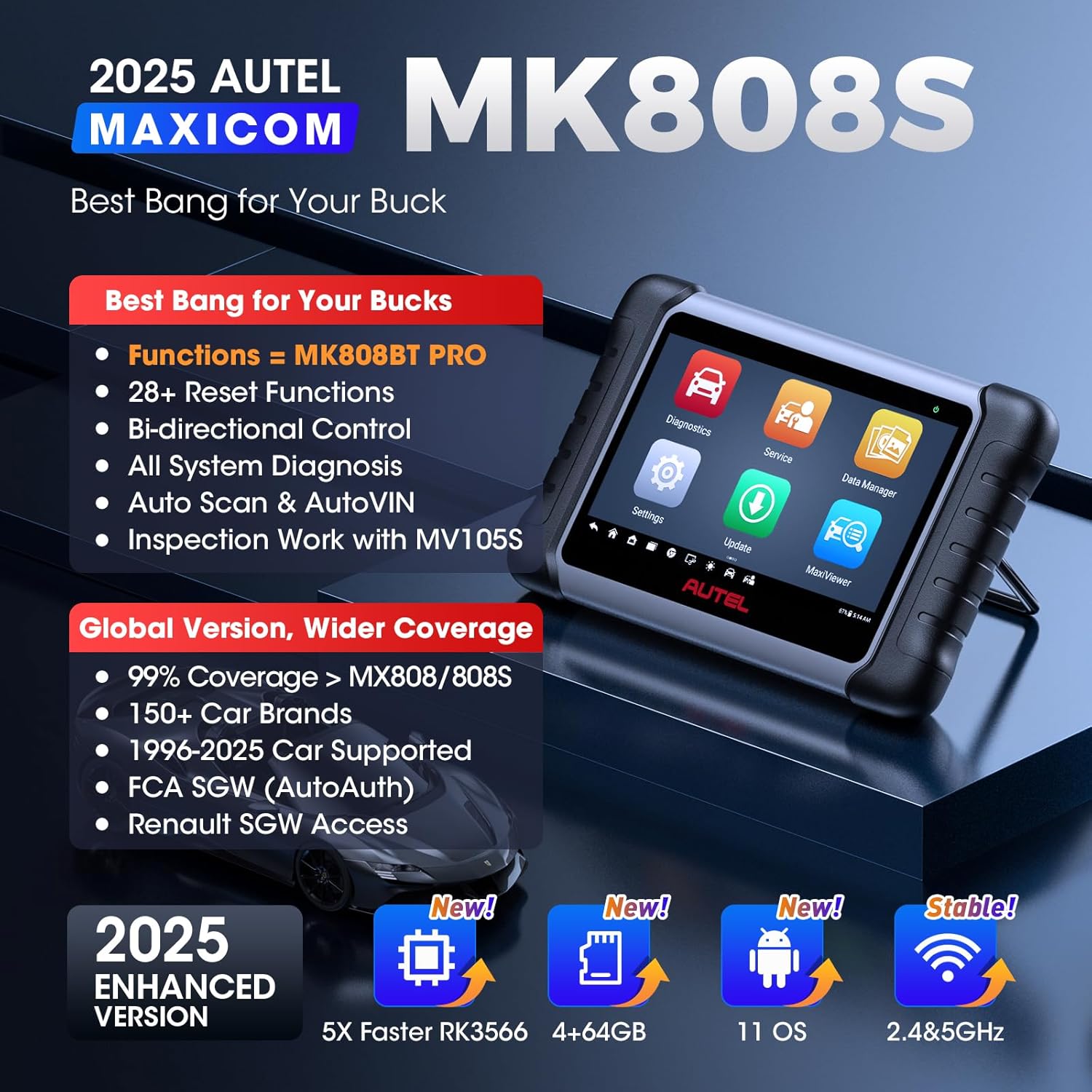 Car Diagnostic Tool Autel Maxi - огляд і ціна Autel Maxicom Mk808