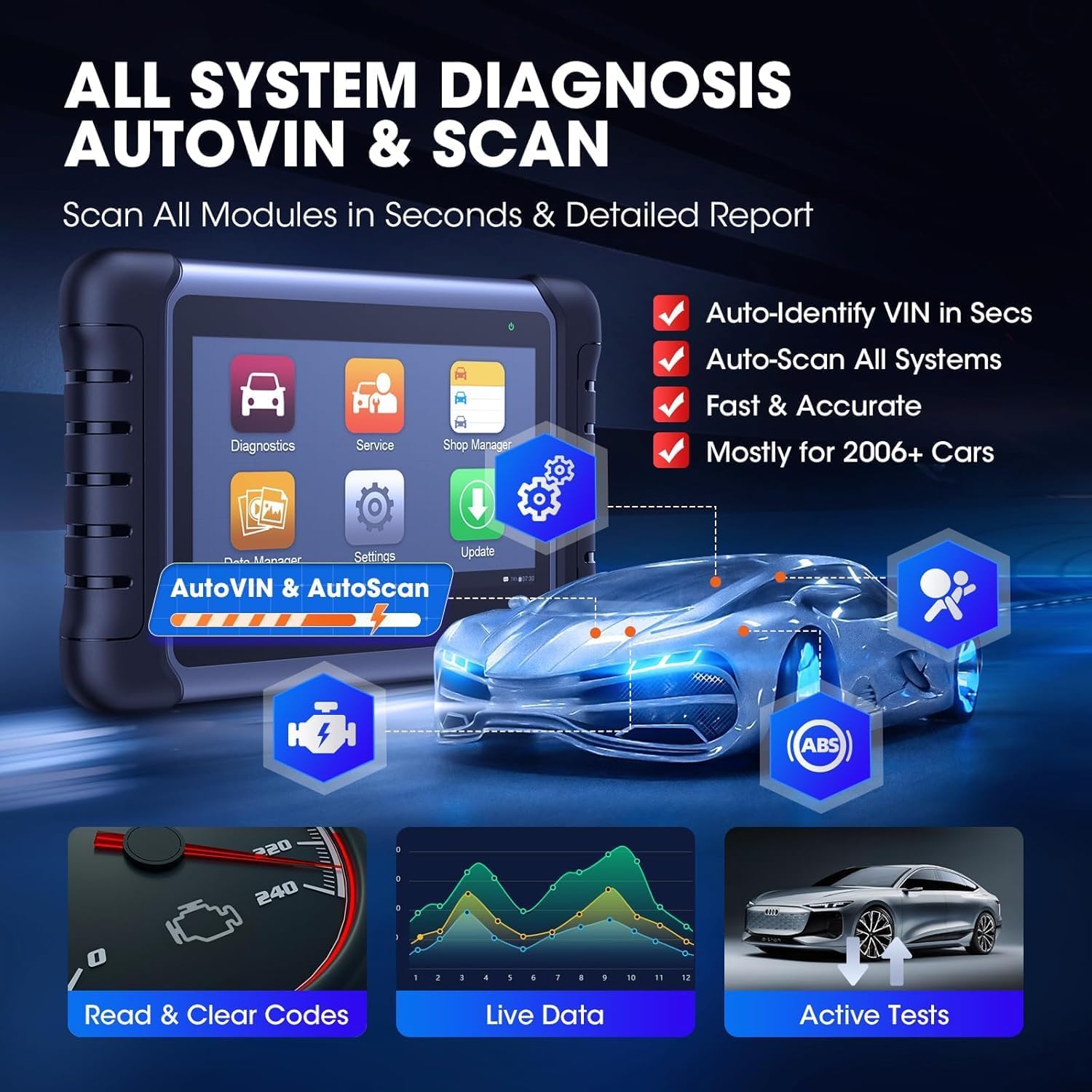 Car Diagnostic Tool Autel Maxi - огляд і ціна Autel Maxicom Mk808