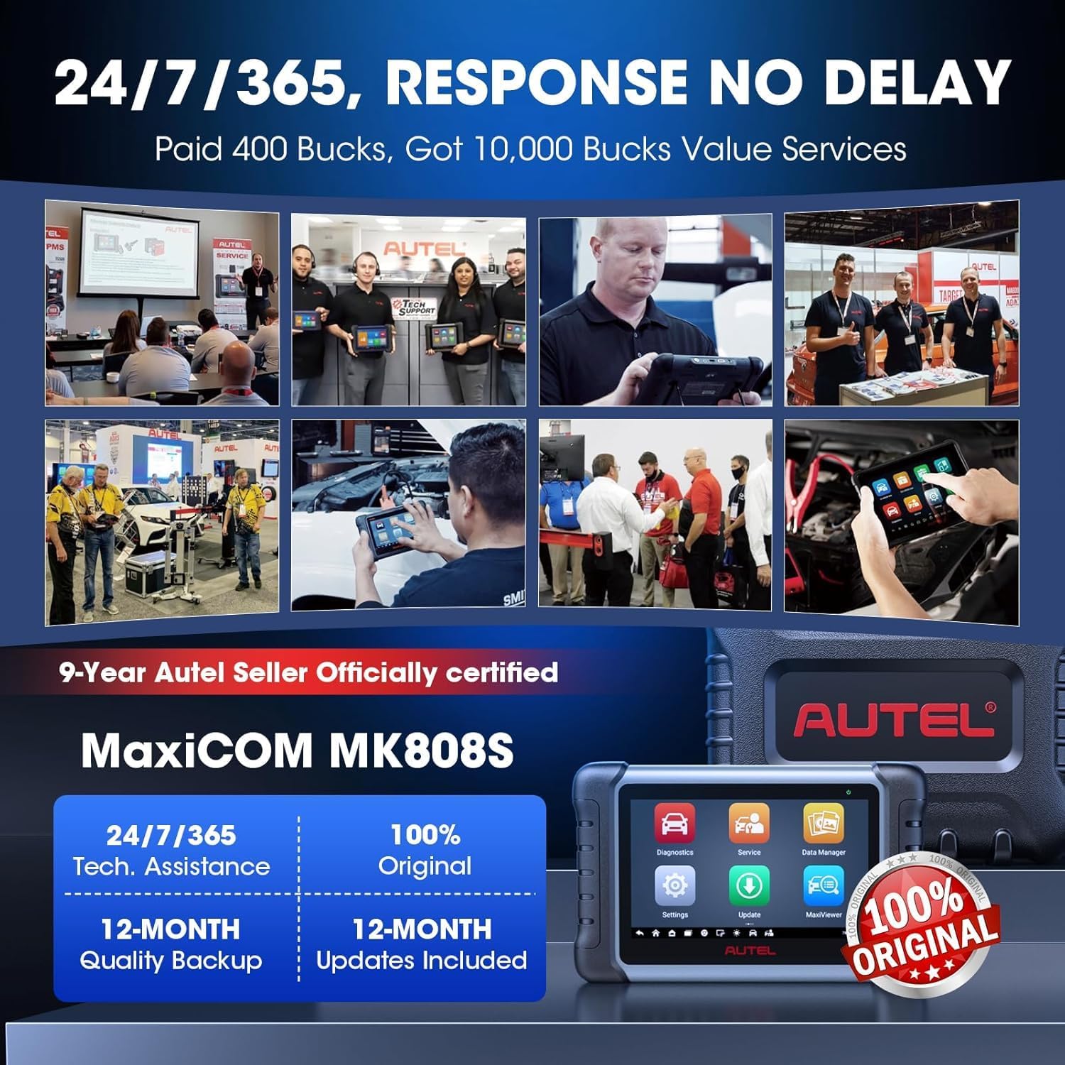 Car Diagnostic Tool Autel Maxi - огляд і ціна Autel Maxicom Mk808
