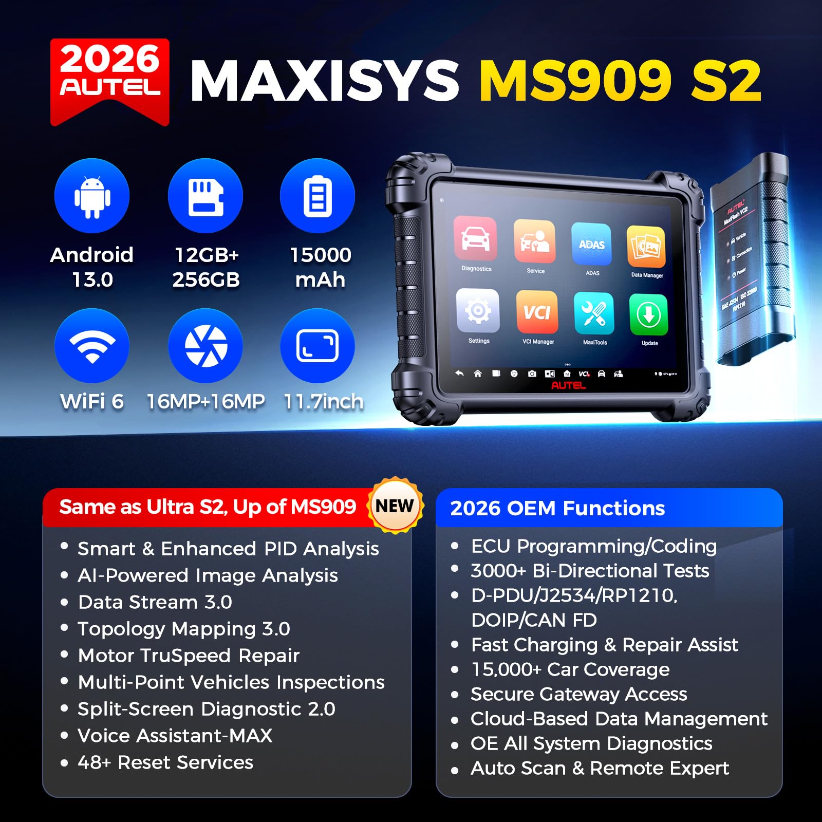 Autel MaxiSys MS909 S2 Intelli - огляд і ціна Autel Maxisys Ultra