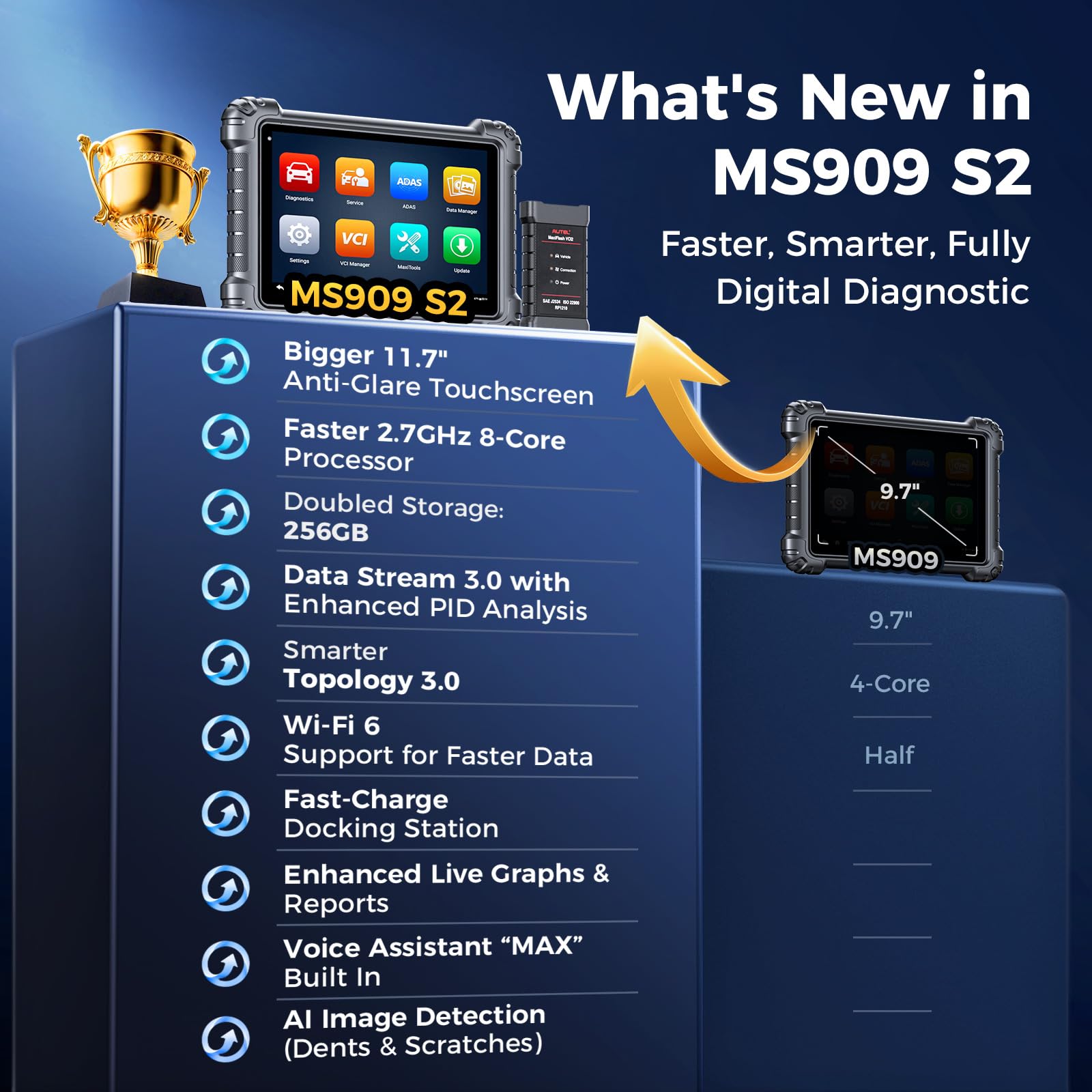 Autel MaxiSys MS909 S2 Intelli - огляд і ціна Autel Maxisys Ultra