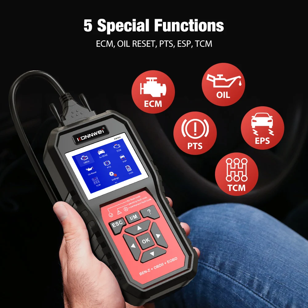 2026 KONNWEI KW460 Car Obd2 Sc - огляд і ціна Obd2 Scanner Abs Srs Airbag Reset