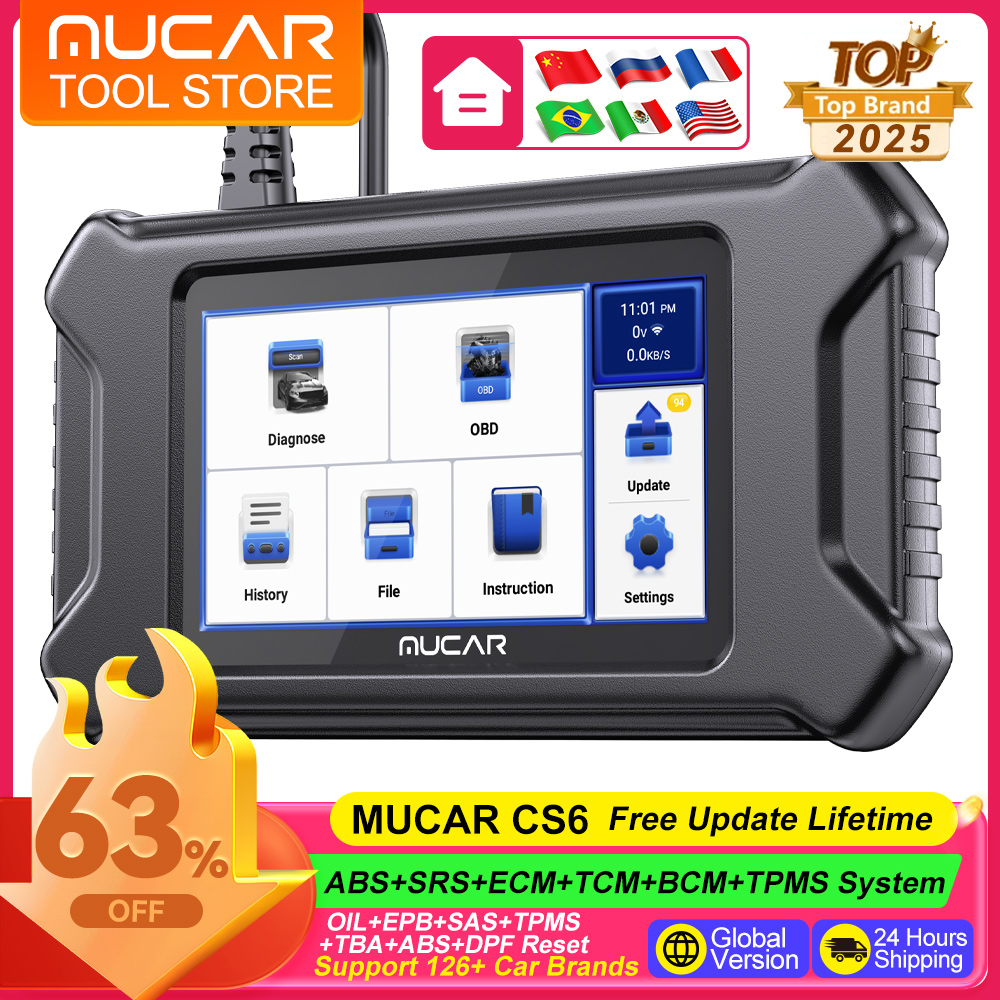 MUCAR CS6 OBD2 Scanner 6 Syste - огляд і ціна Obd2 Scanner Mileage Correction