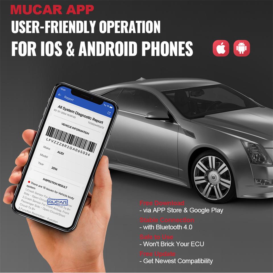 MUCAR BT200 PRO OBD2 Scanner   - огляд і ціна Obd2 Scanner Bluetooth Android