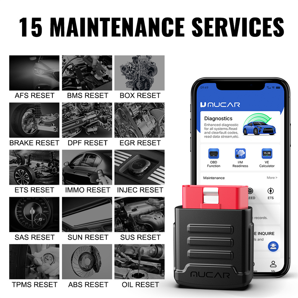 MUCAR BT200 PRO OBD2 Scanner   - огляд і ціна Obd2 Scanner Bluetooth Android