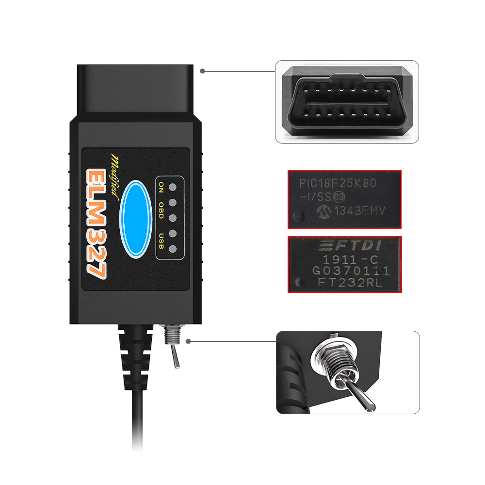 ELM327 V1.5 USB OBD2 Scanner F - огляд і ціна Car Diagnostic Tool Full System