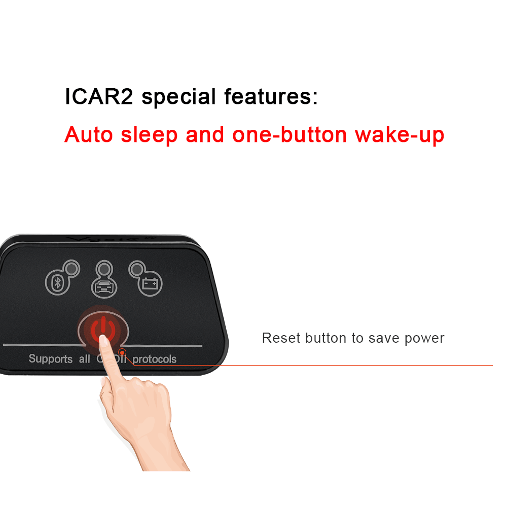 Vgate ICar2 ELM327 V2.1 Car Di - огляд і ціна Obd2 Scanner Bluetooth Android
