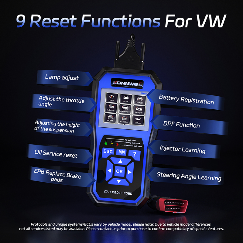 2026 KONNWEI KW450 Full System - огляд і ціна Obd2 Scanner Abs Srs Airbag Reset