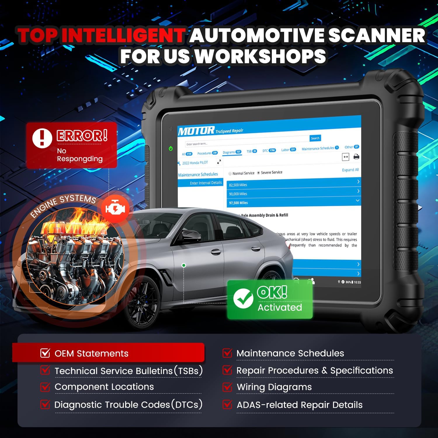 Autel MaxiSYS MS909 Dignostic  - огляд і ціна Autel Maxisys Ultra