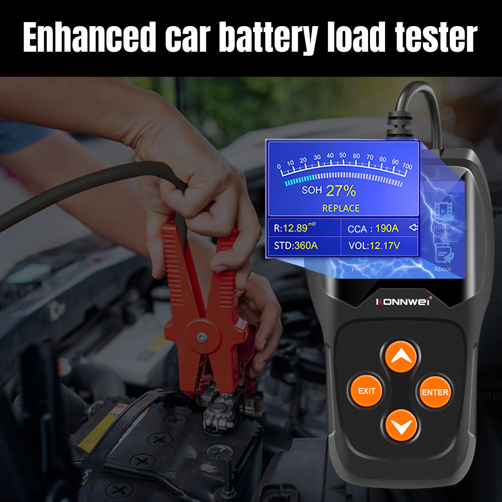 KONNWEI KW600 12V Car Battery  - огляд і ціна Car Diagnostic Tool Full System