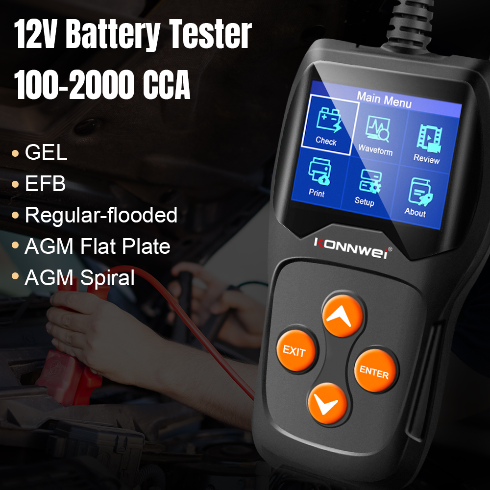 KONNWEI KW600 12V Car Battery  - огляд і ціна Car Diagnostic Tool Full System